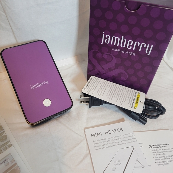 Jamberry Purple Mini Heater With Nail Wraps - Picture 1 of 5